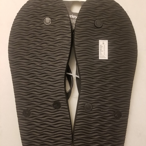 New HURLEY Men Summer  Flip Flop Sandals Green/Yellow size 10 - Picture 2 of 8